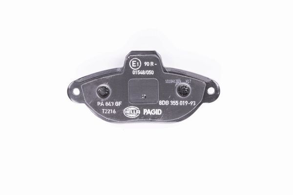 Brake Pad Set, disc brake - 8DB 355 019-931 HELLA