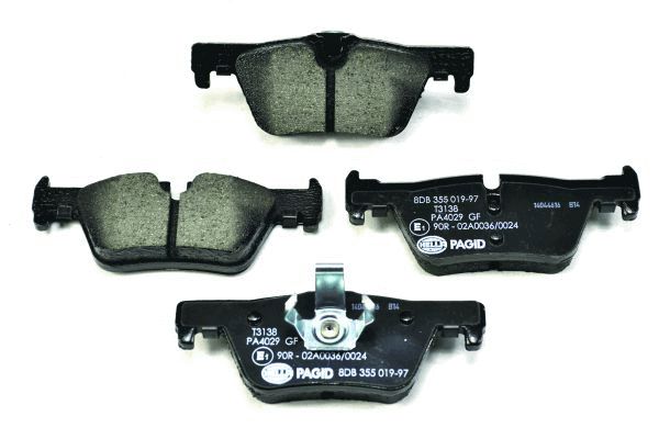 Brake Pad Set, disc brake - 8DB 355 019-971 HELLA