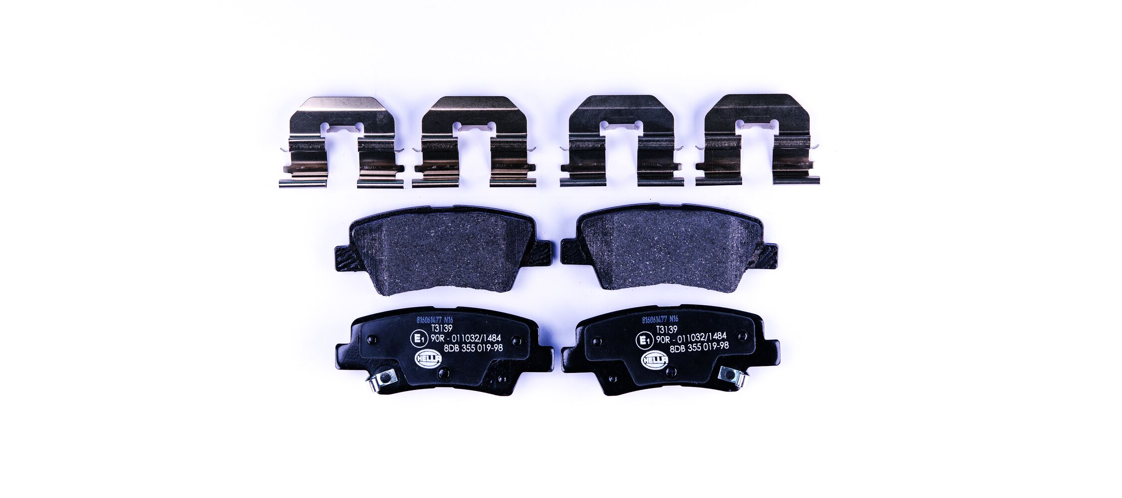 Brake Pad Set, disc brake - 8DB 355 019-981 HELLA