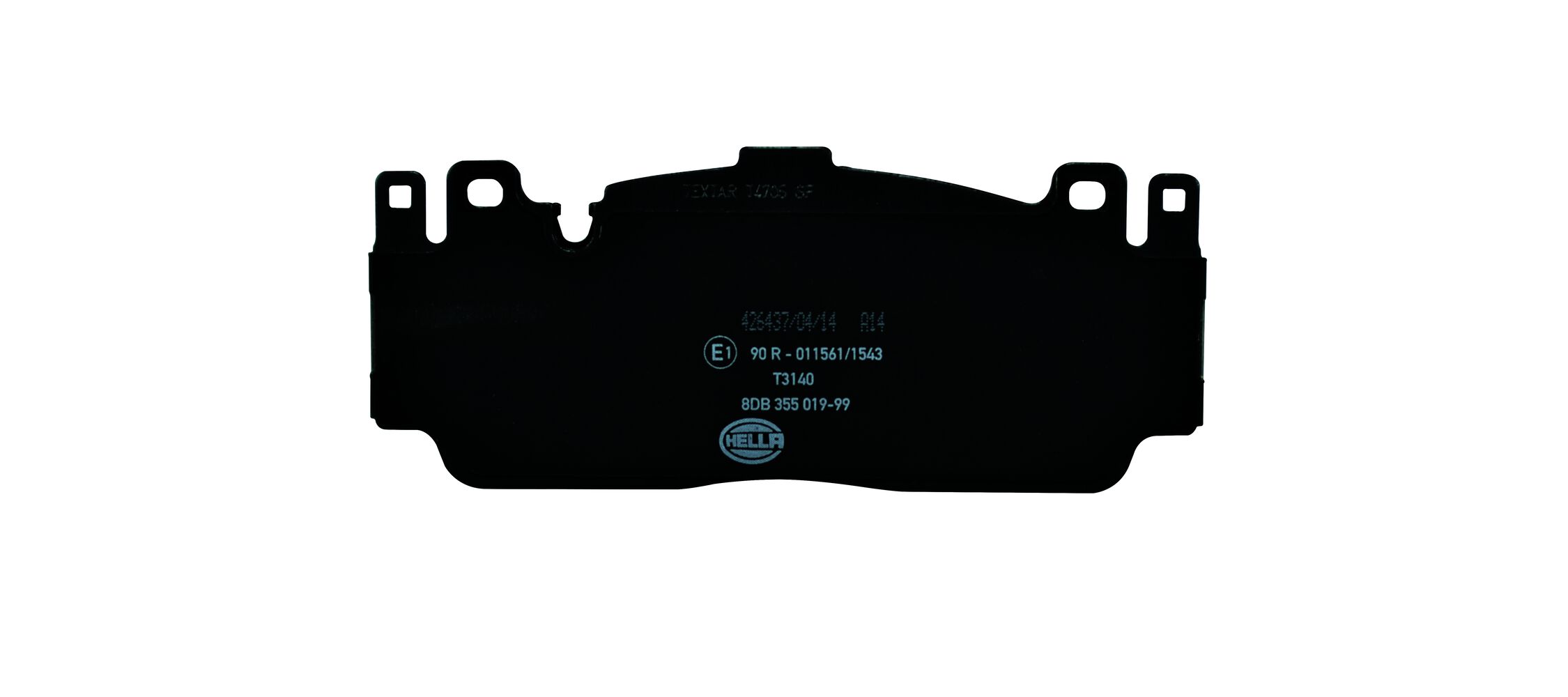 Brake Pad Set, disc brake - 8DB 355 019-991 HELLA