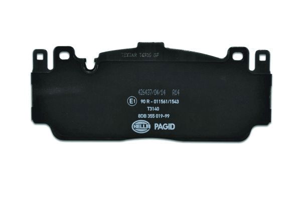 Brake Pad Set, disc brake - 8DB 355 019-991 HELLA