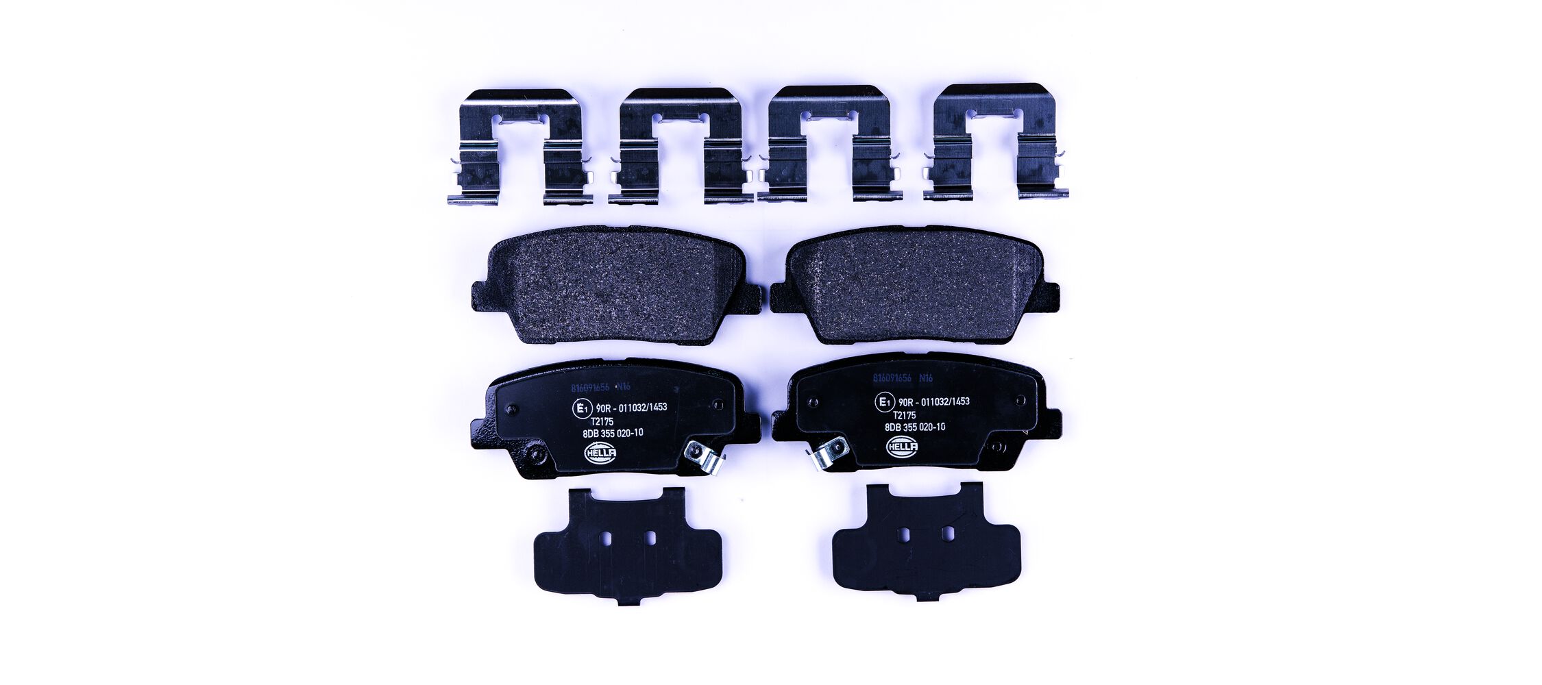 Комплект тормозных колодок, дисковый тормоз - 8DB 355 020-101 HELLA