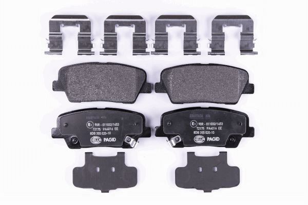 Brake Pad Set, disc brake - 8DB 355 020-101 HELLA