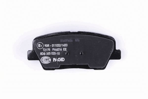 Brake Pad Set, disc brake - 8DB 355 020-101 HELLA