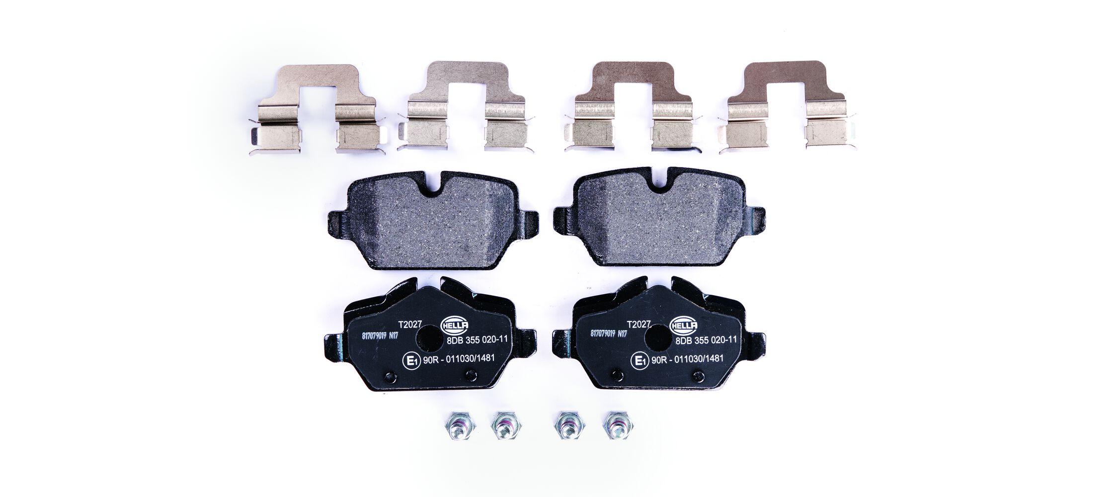 Brake Pad Set, disc brake - 8DB 355 020-111 HELLA