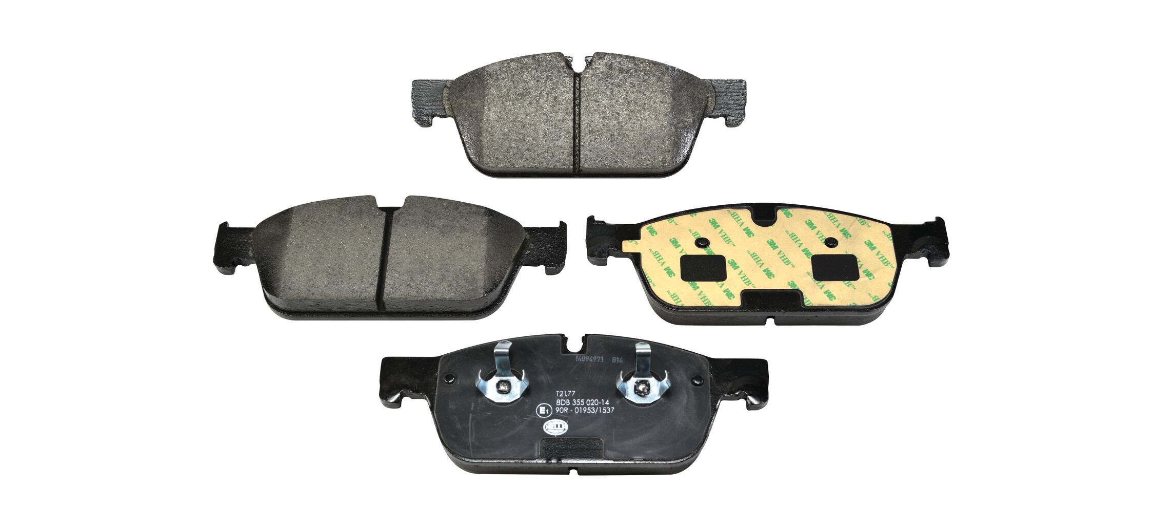 Brake Pad Set, disc brake - 8DB 355 020-141 HELLA