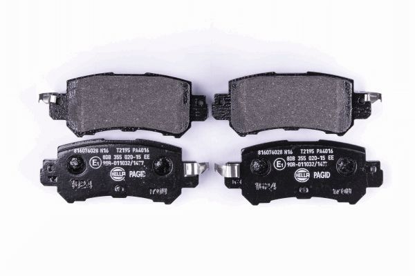 Brake Pad Set, disc brake - 8DB 355 020-151 HELLA