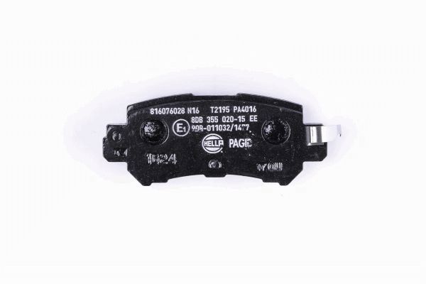 Brake Pad Set, disc brake - 8DB 355 020-151 HELLA