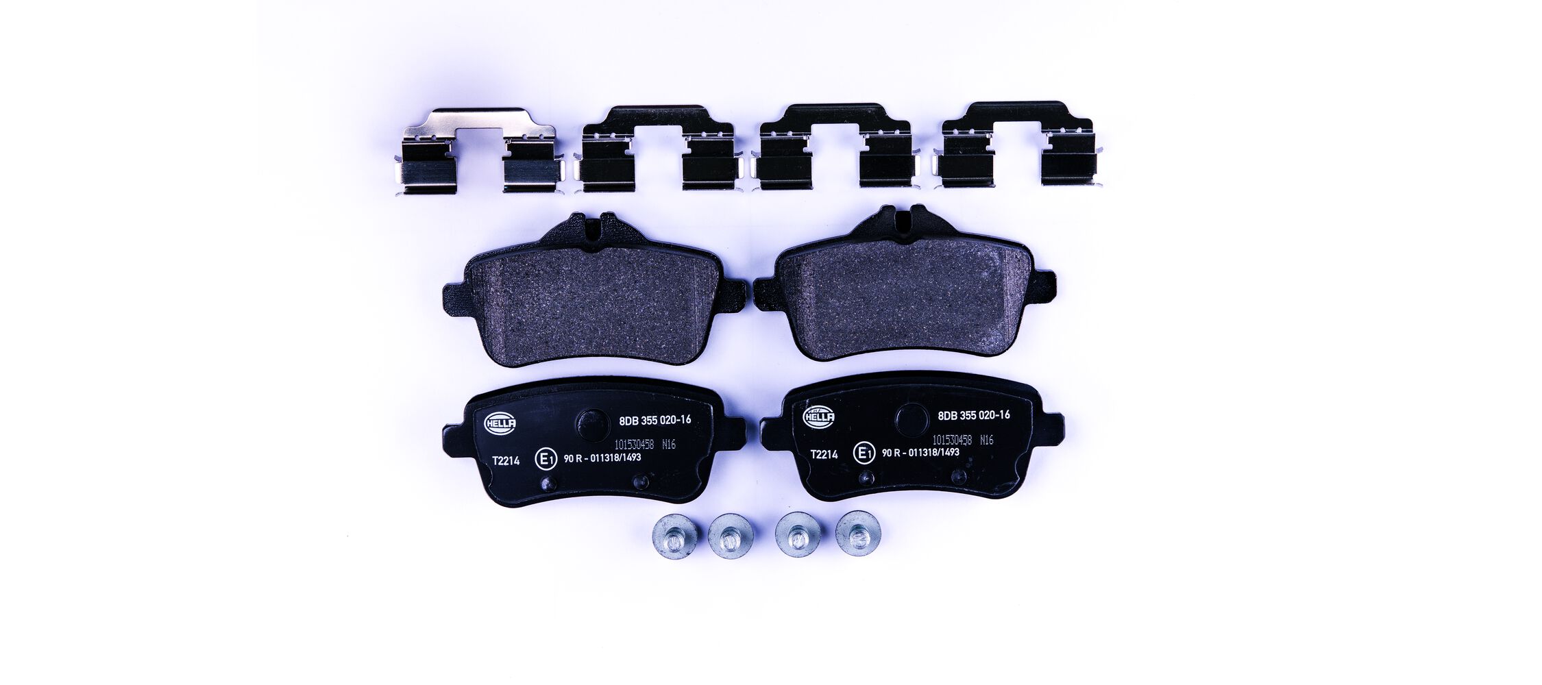 Brake Pad Set, disc brake - 8DB 355 020-161 HELLA