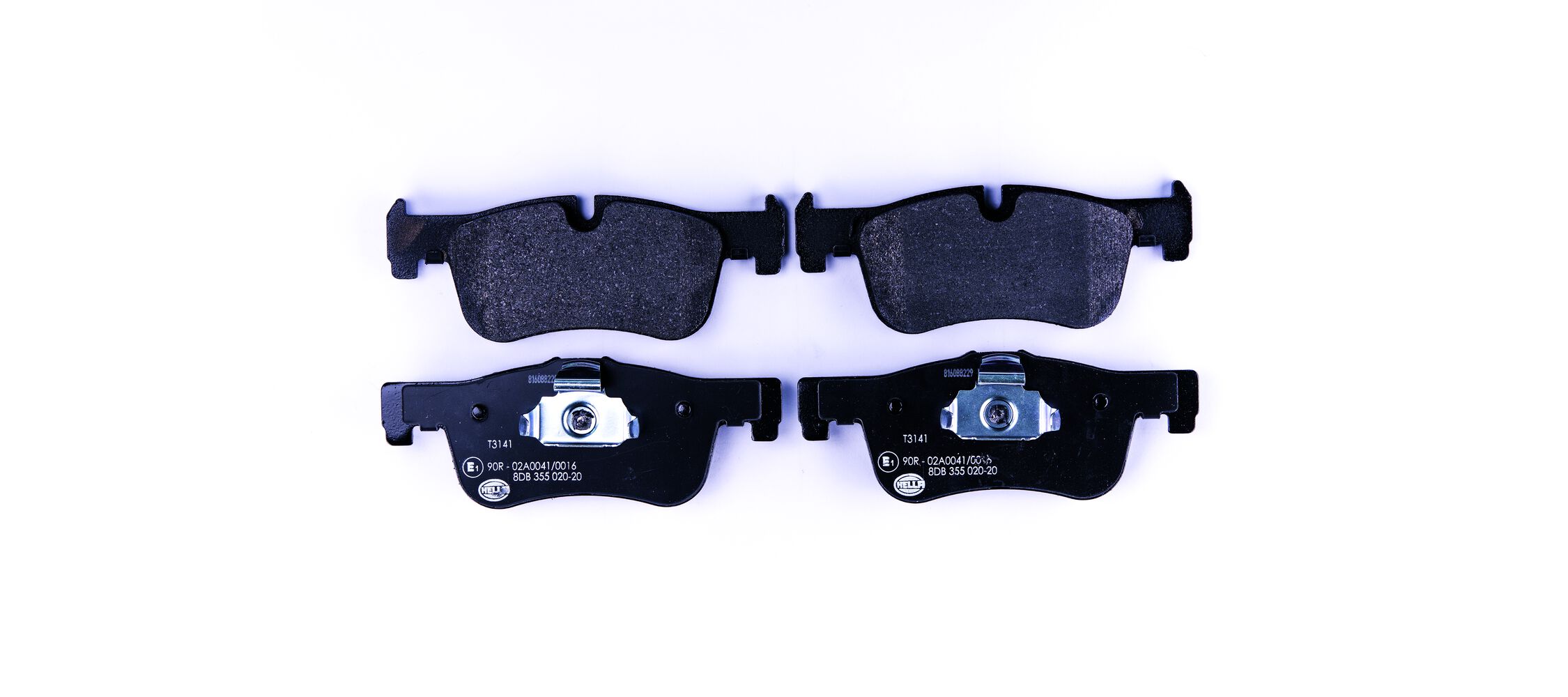 Brake Pad Set, disc brake - 8DB 355 020-201 HELLA
