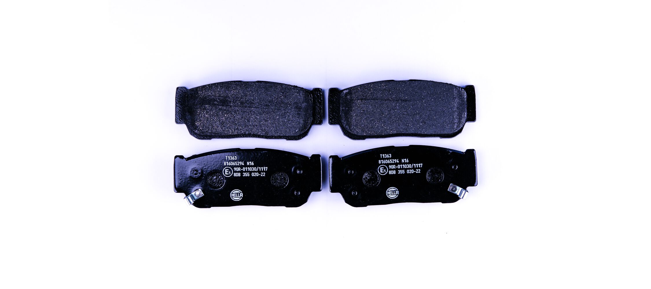 Brake Pad Set, disc brake - 8DB 355 020-221 HELLA