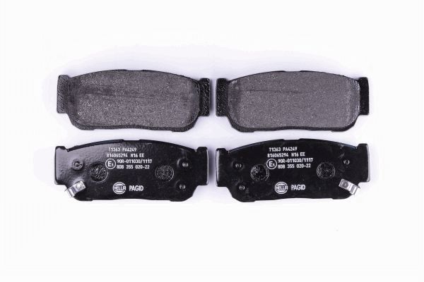 Brake Pad Set, disc brake - 8DB 355 020-221 HELLA
