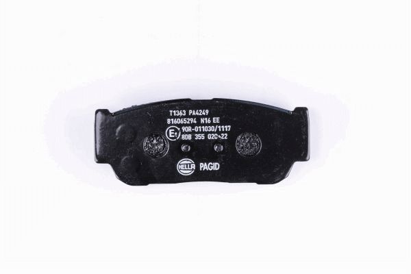 Brake Pad Set, disc brake - 8DB 355 020-221 HELLA