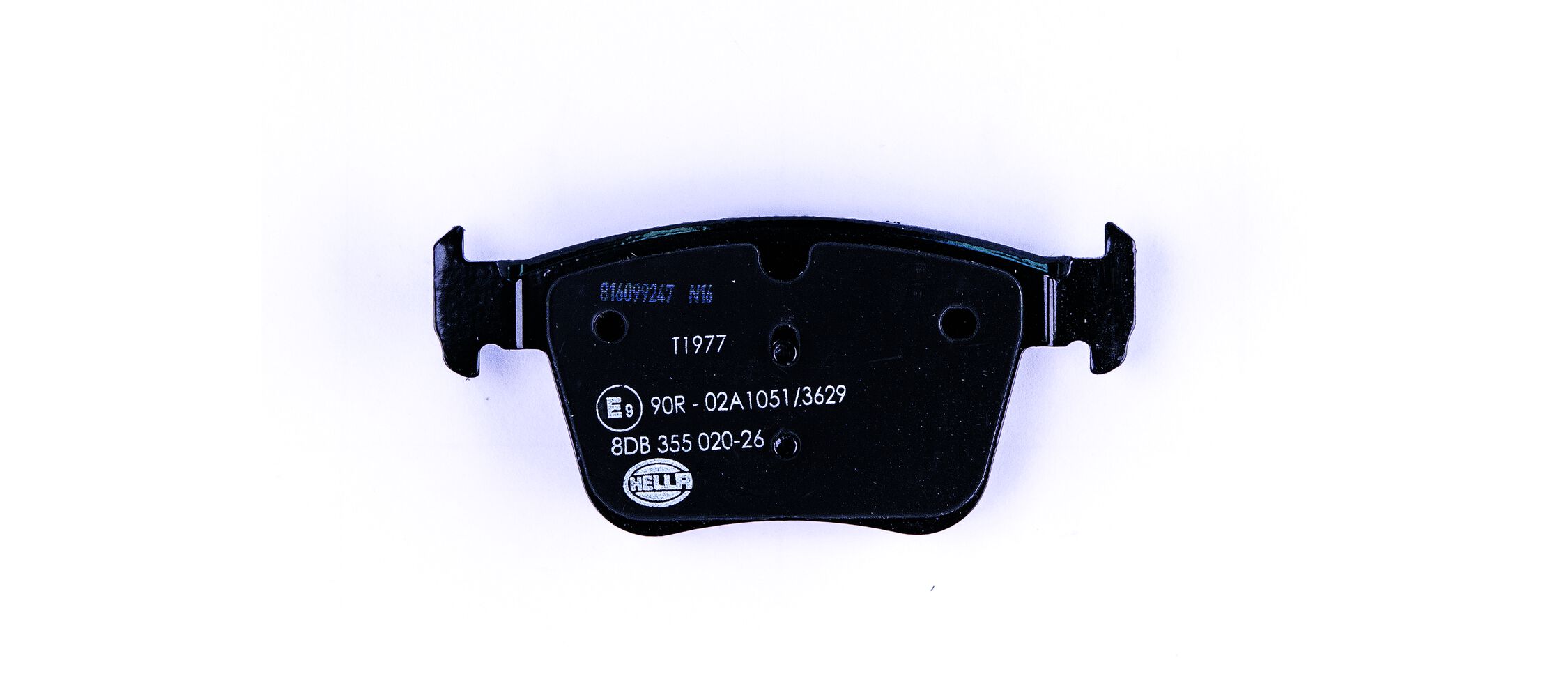 Brake Pad Set, disc brake - 8DB 355 020-261 HELLA