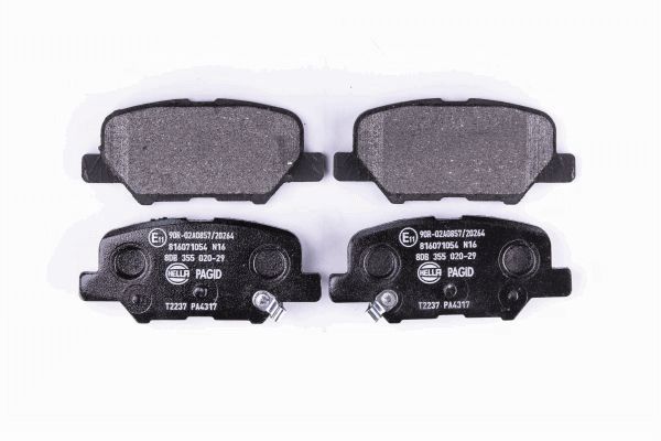 Brake Pad Set, disc brake - 8DB 355 020-291 HELLA