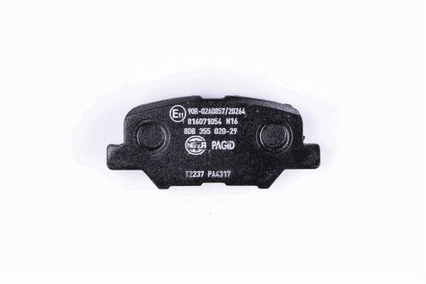 Brake Pad Set, disc brake - 8DB 355 020-291 HELLA