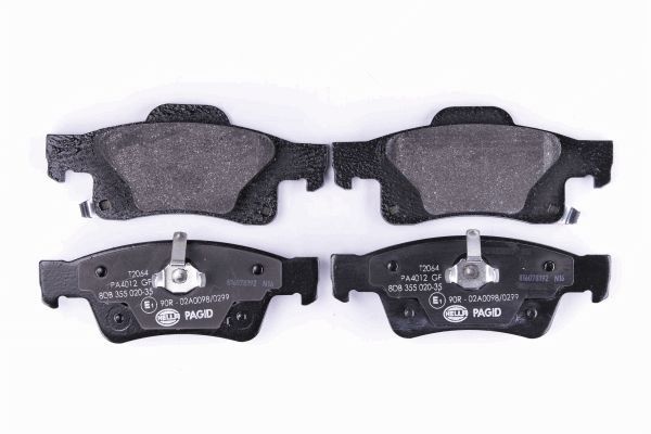 Brake Pad Set, disc brake - 8DB 355 020-351 HELLA