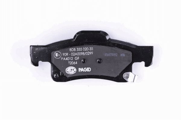 Brake Pad Set, disc brake - 8DB 355 020-351 HELLA