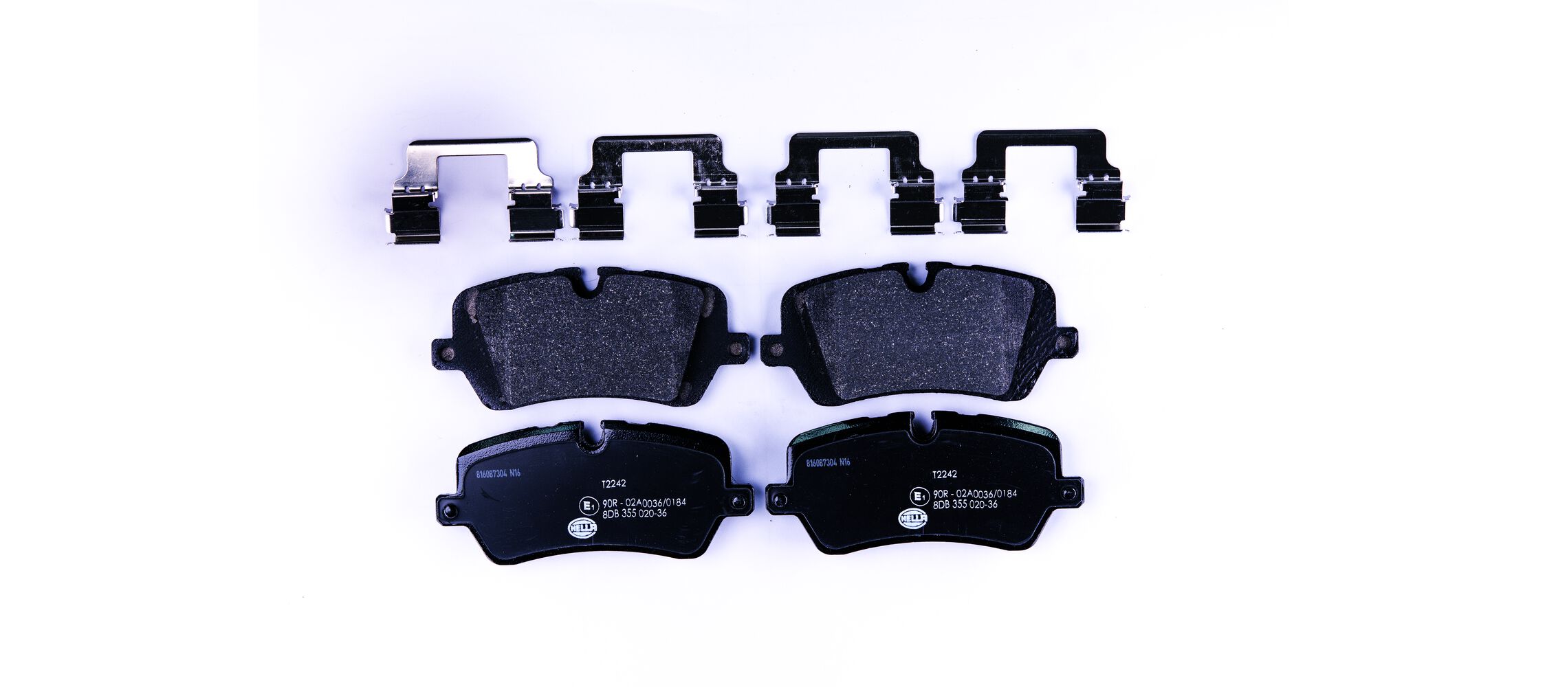 Brake Pad Set, disc brake - 8DB 355 020-361 HELLA