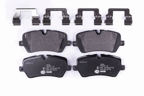 Brake Pad Set, disc brake - 8DB 355 020-361 HELLA