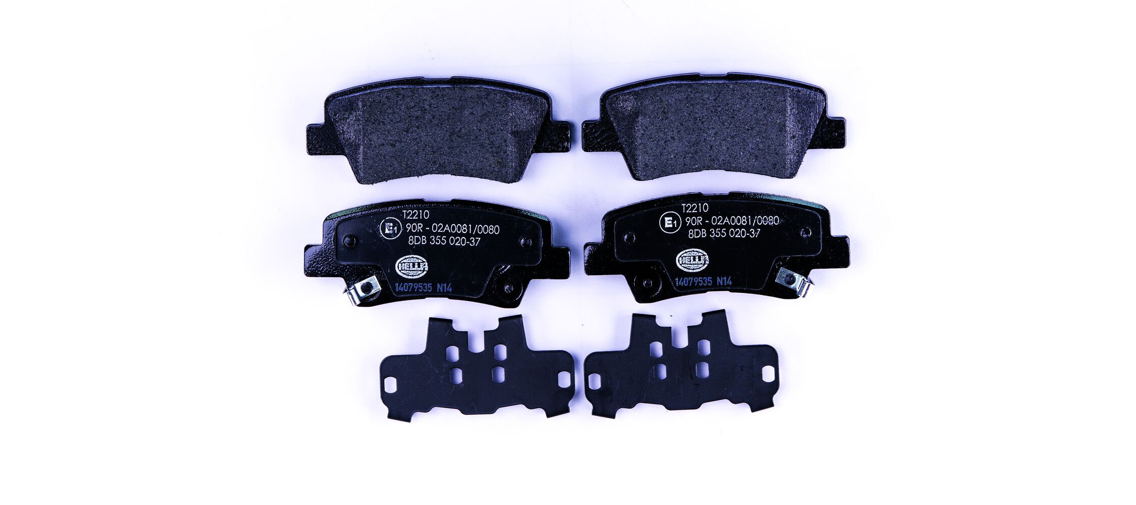 Brake Pad Set, disc brake - 8DB 355 020-371 HELLA