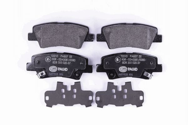 Brake Pad Set, disc brake - 8DB 355 020-371 HELLA