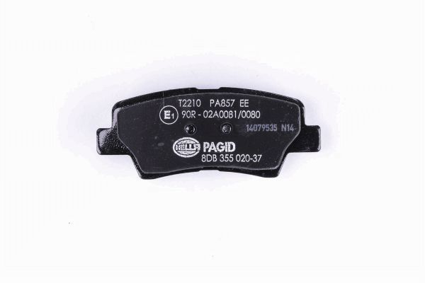 Brake Pad Set, disc brake - 8DB 355 020-371 HELLA