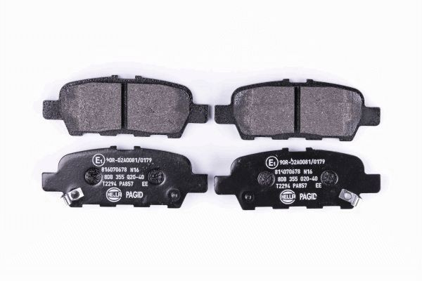 Brake Pad Set, disc brake - 8DB 355 020-401 HELLA
