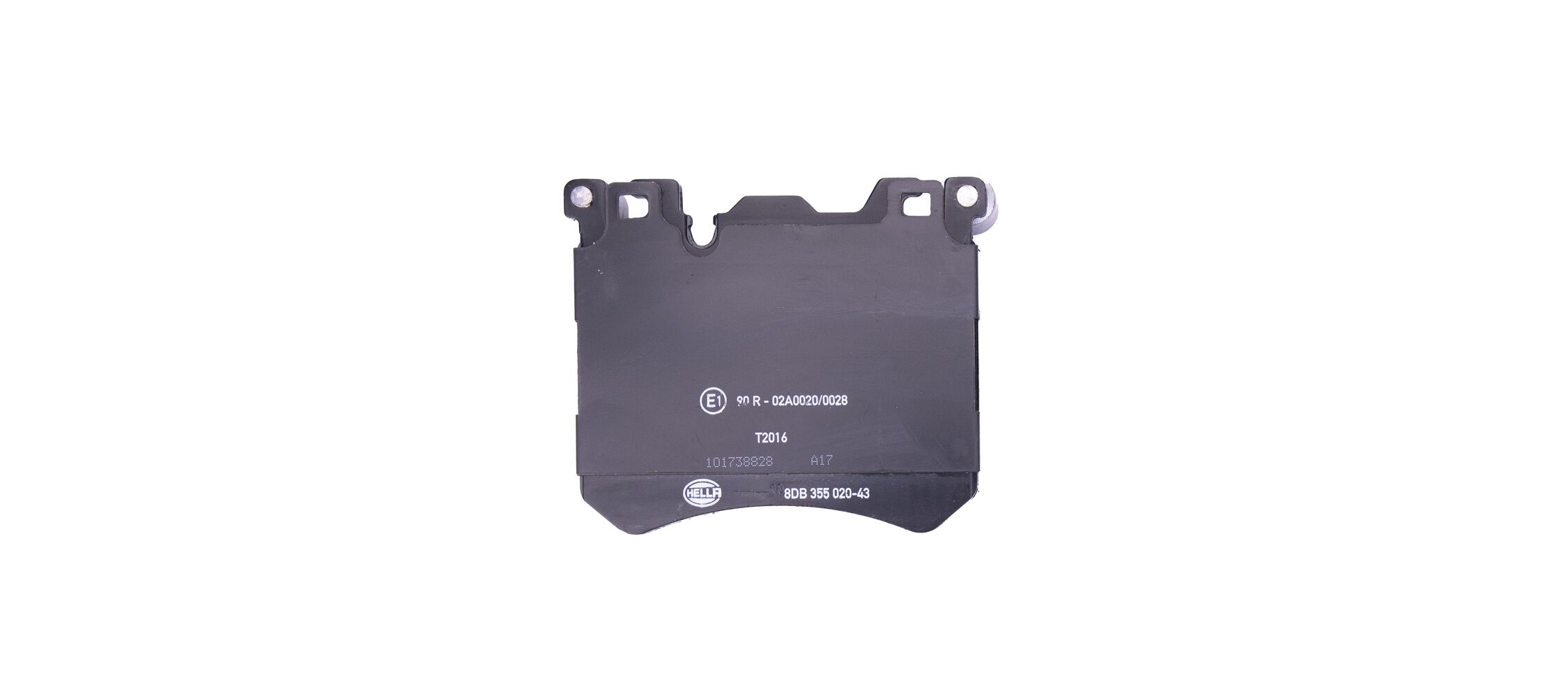 Brake Pad Set, disc brake - 8DB 355 020-431 HELLA
