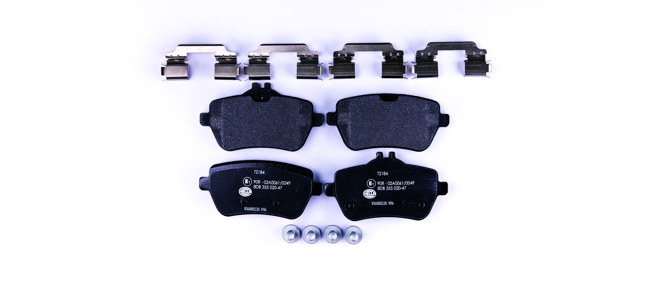 Kit pastiglie freno, Freno a disco - 8DB 355 020-471 HELLA