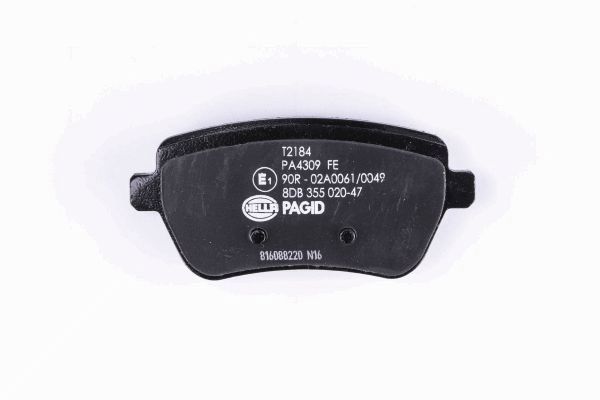 Brake Pad Set, disc brake - 8DB 355 020-471 HELLA