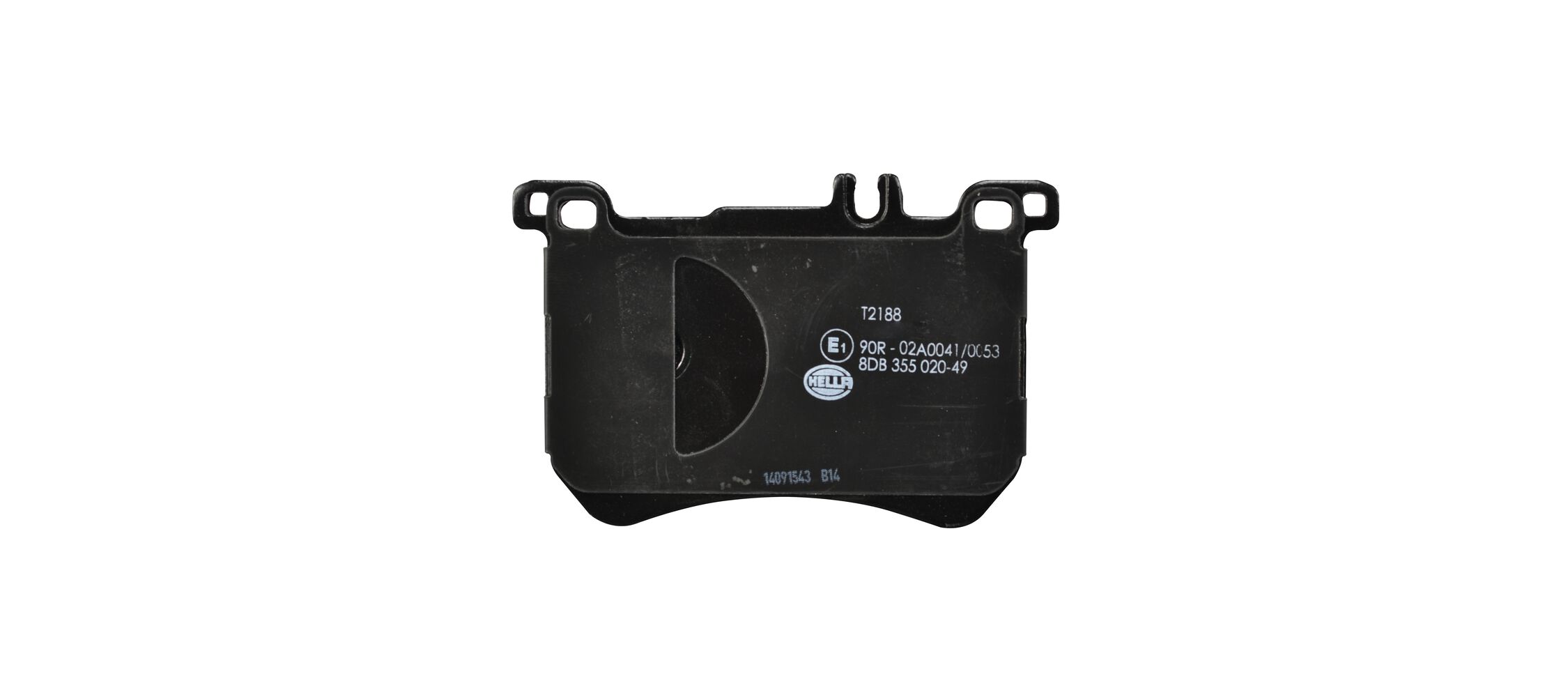 Brake Pad Set, disc brake - 8DB 355 020-491 HELLA