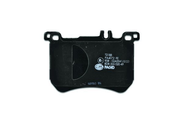 Brake Pad Set, disc brake - 8DB 355 020-491 HELLA