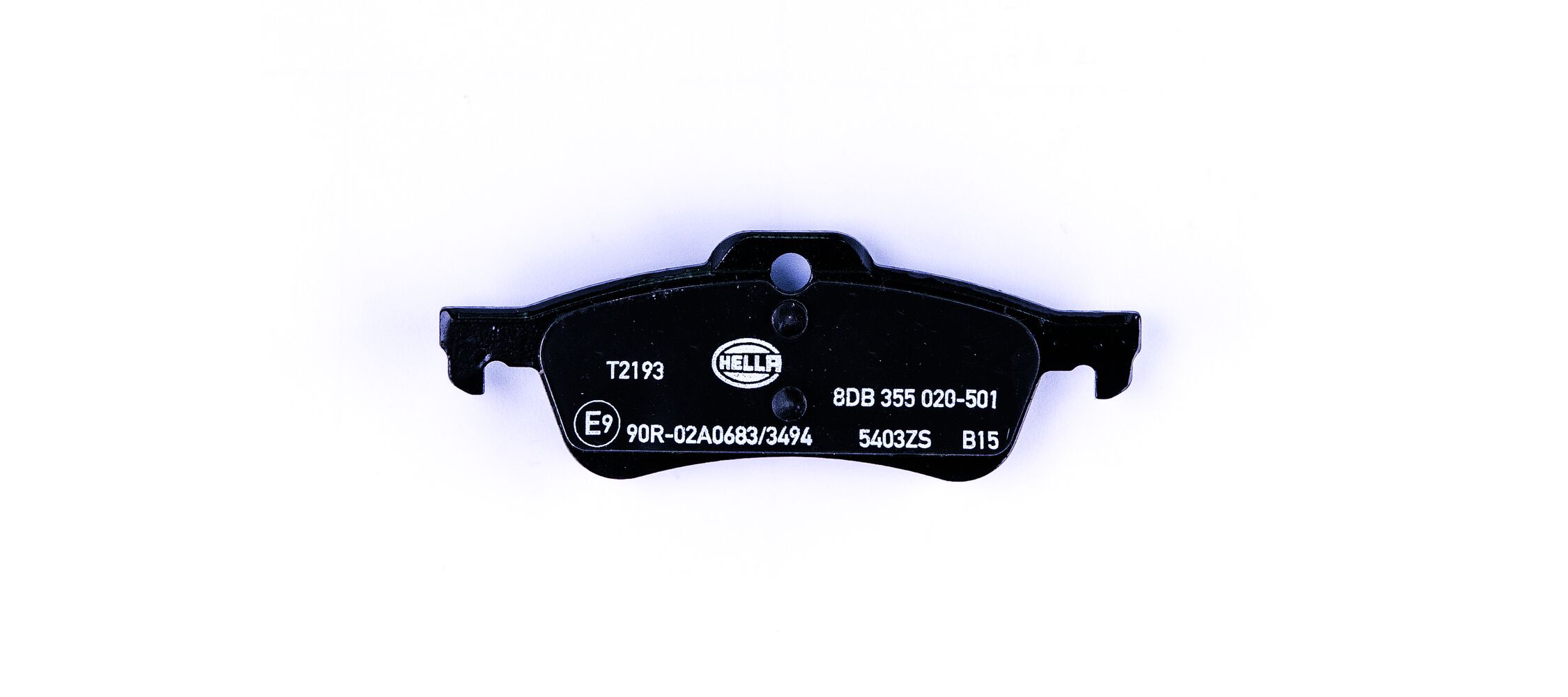 Brake Pad Set, disc brake - 8DB 355 020-501 HELLA
