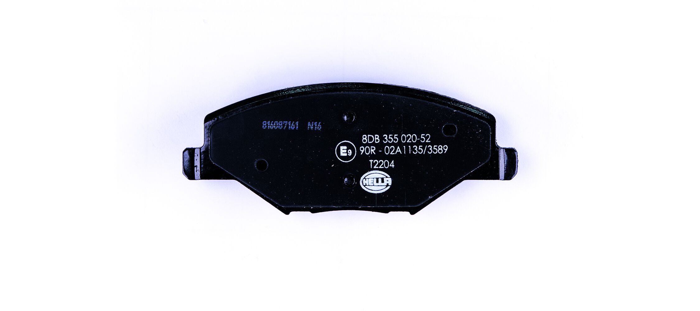 Brake Pad Set, disc brake - 8DB 355 020-521 HELLA