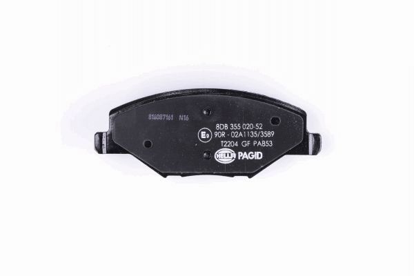 Brake Pad Set, disc brake - 8DB 355 020-521 HELLA