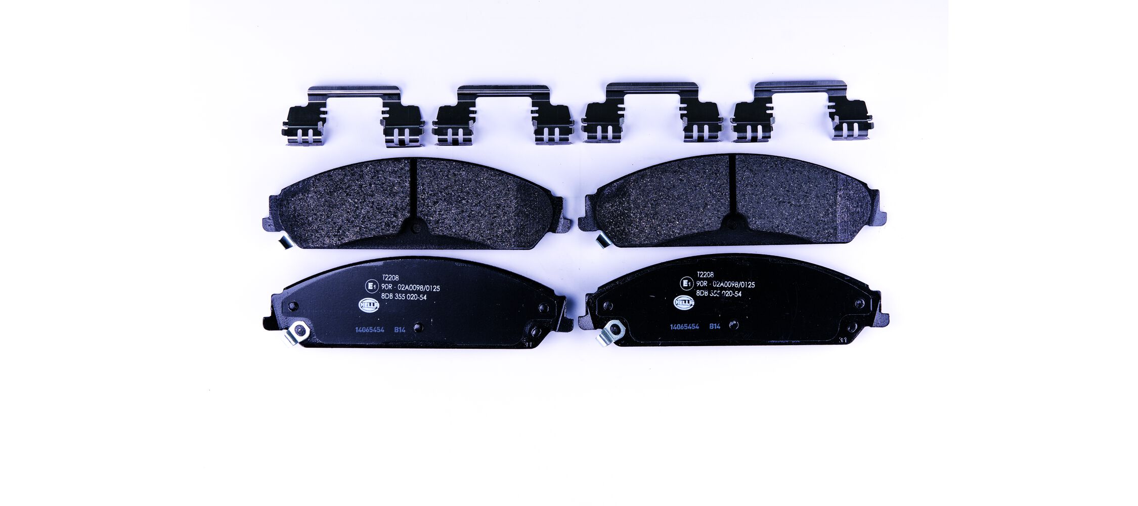 Brake Pad Set, disc brake - 8DB 355 020-541 HELLA