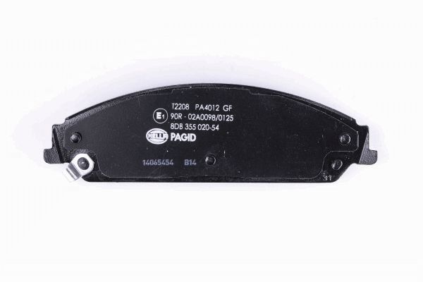 Brake Pad Set, disc brake - 8DB 355 020-541 HELLA