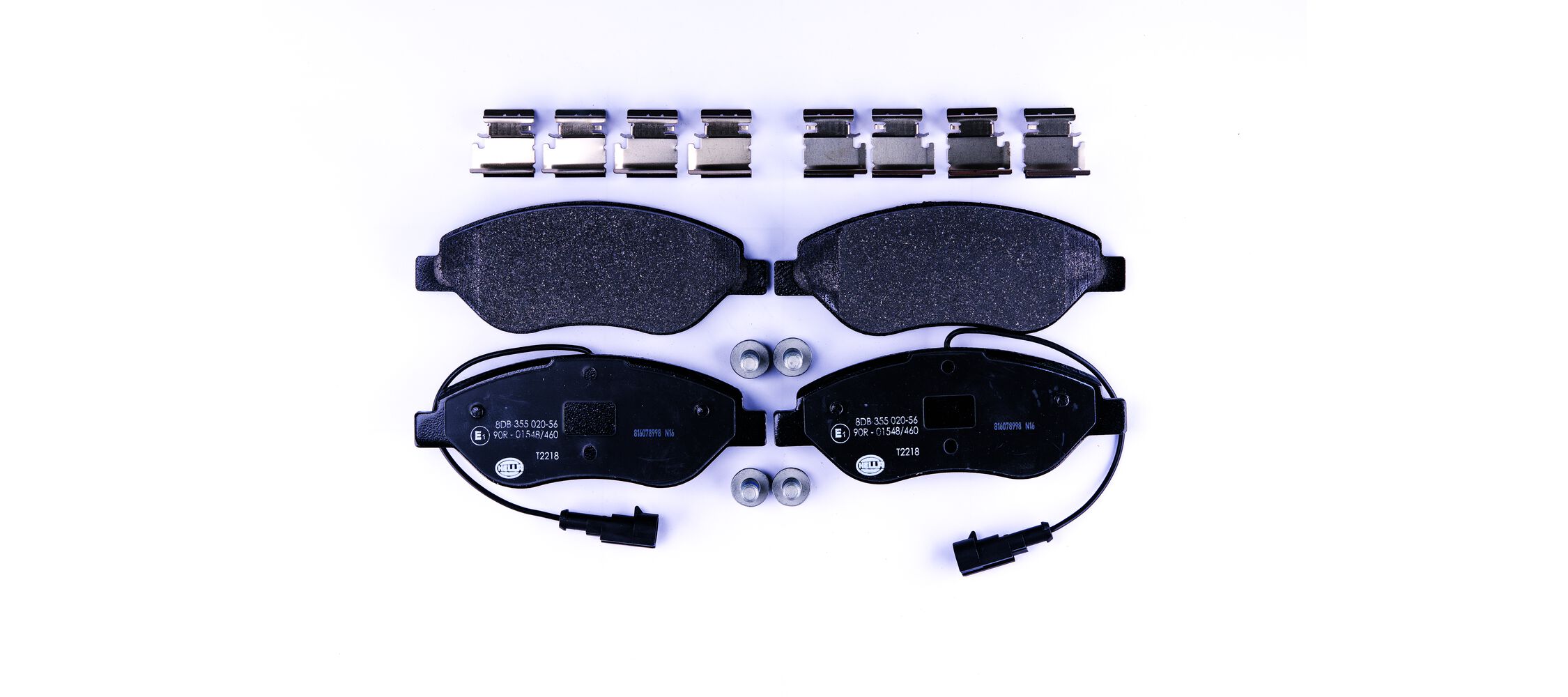 Brake Pad Set, disc brake - 8DB 355 020-561 HELLA