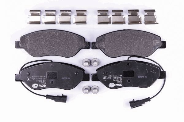 Brake Pad Set, disc brake - 8DB 355 020-561 HELLA