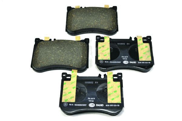 Brake Pad Set, disc brake - 8DB 355 020-581 HELLA