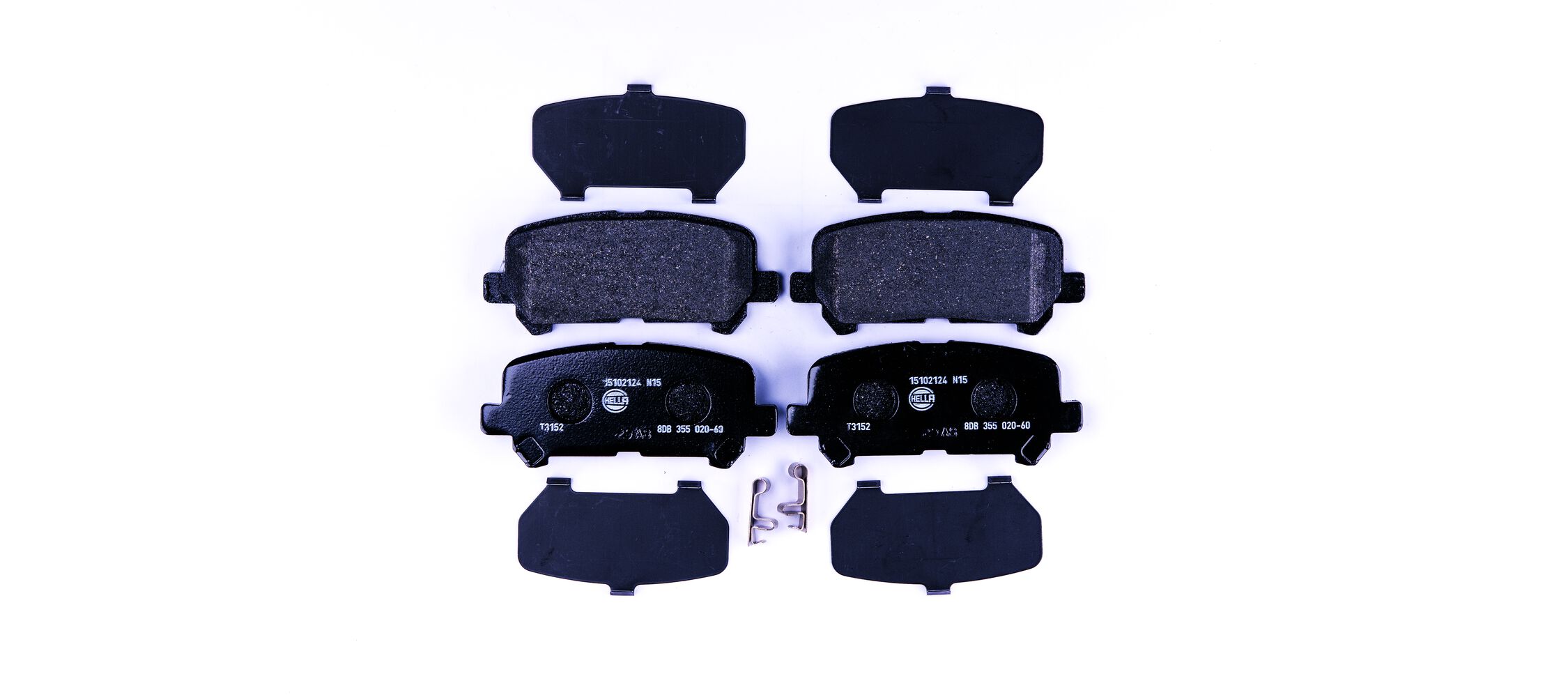 Brake Pad Set, disc brake - 8DB 355 020-601 HELLA