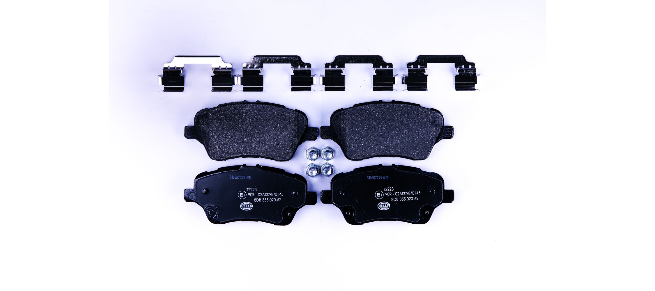 Brake Pad Set, disc brake - 8DB 355 020-621 HELLA