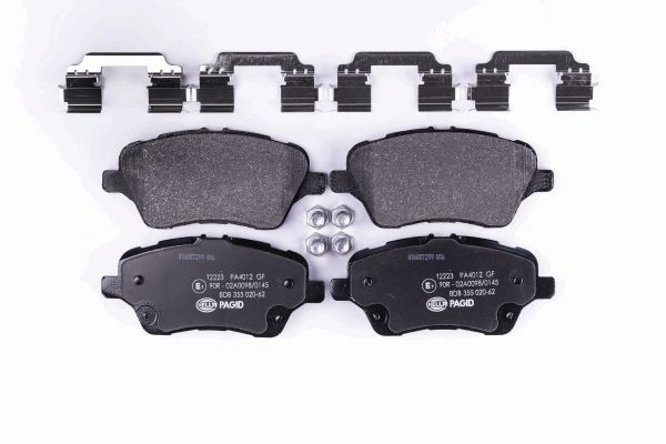 Brake Pad Set, disc brake - 8DB 355 020-621 HELLA