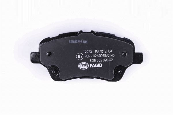 Brake Pad Set, disc brake - 8DB 355 020-621 HELLA