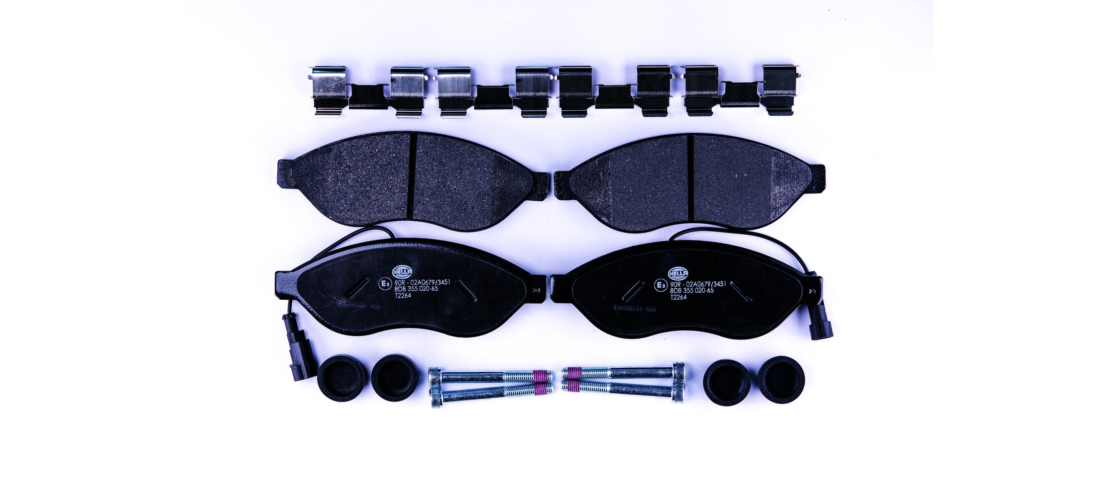 Brake Pad Set, disc brake - 8DB 355 020-651 HELLA