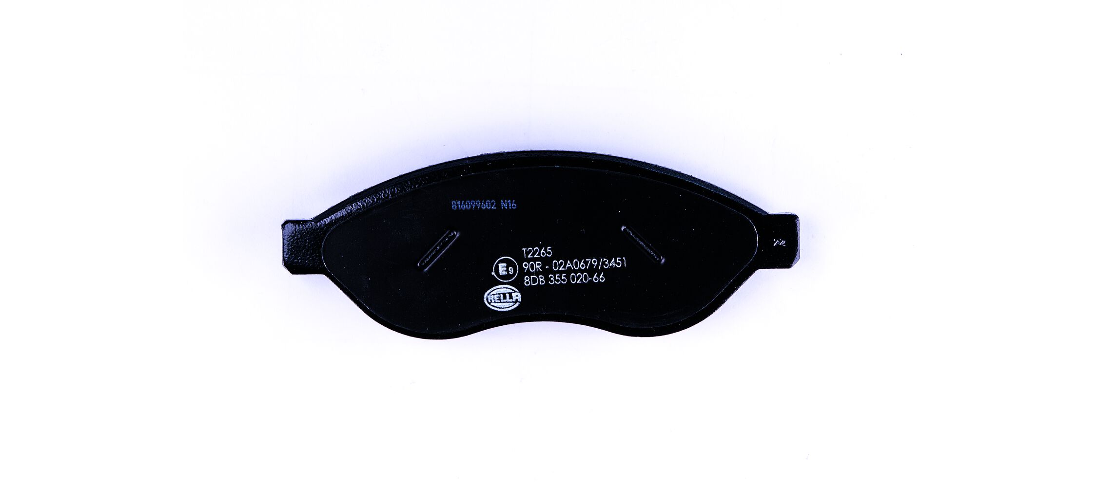 Brake Pad Set, disc brake - 8DB 355 020-661 HELLA