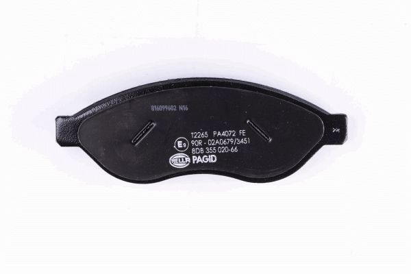 Brake Pad Set, disc brake - 8DB 355 020-661 HELLA