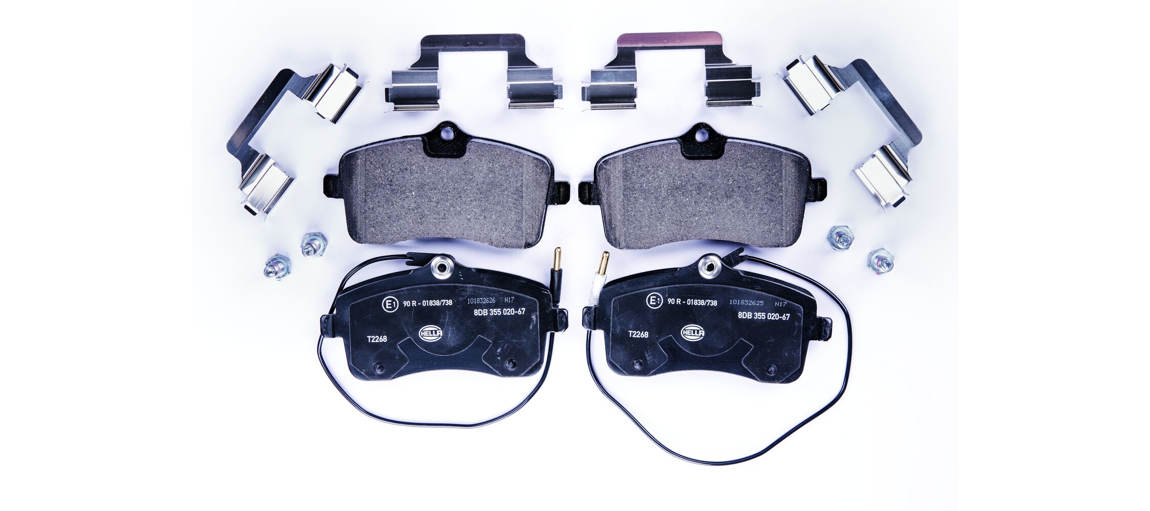 Brake Pad Set, disc brake - 8DB 355 020-671 HELLA