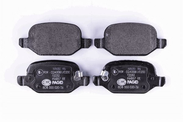 Brake Pad Set, disc brake - 8DB 355 020-761 HELLA